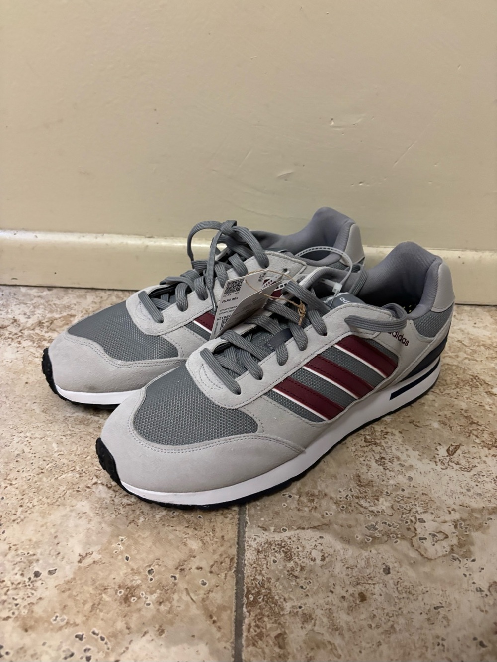 Adidas Sportswear Run 80s Men Shoes Grey/Shadow Red Shadow Navy ID1882 Size 13